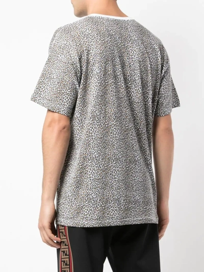 Supreme Leopard Print T-shirt In Brown