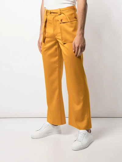 SIES MARJAN RAGEN FLARED CARGO TROUSERS - 黄色