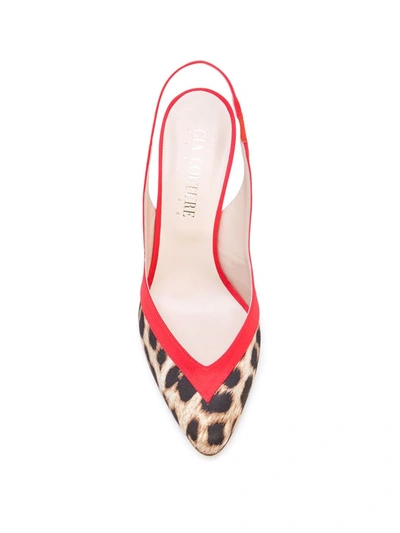 Shop Gia Couture Lea Pumps In Red