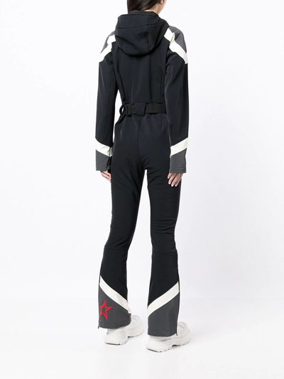 Shop Perfect Moment Allos Flared Snowsuit In Black