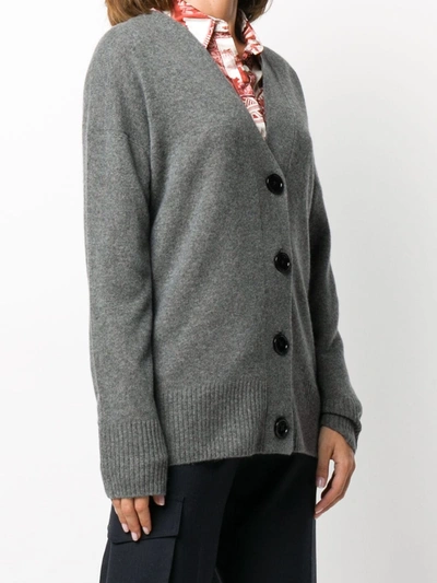 Shop Equipment Elder Cashmere Cardigan In Grey