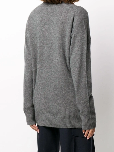 Shop Equipment Elder Cashmere Cardigan In Grey