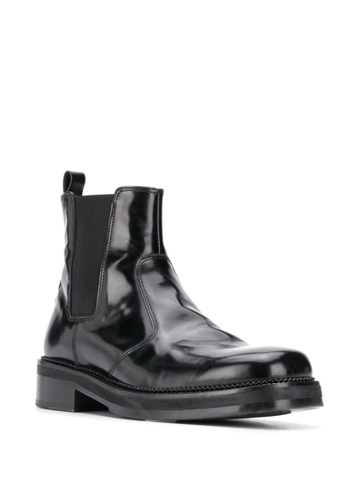 Shop Ami Alexandre Mattiussi Square-toe Chelsea Boots In Black