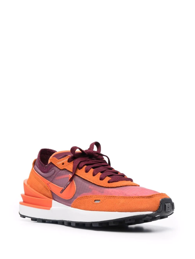 Nike Waffle One Sneakers In Dark Beetroot/orange-red In Orange
