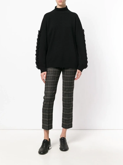 Shop Barrie Troisieme Dimension Cashmere Turtleneck Pullover In Black