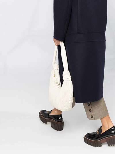Stella Mccartney Oversized Double-breasted Wool Coat In Blue