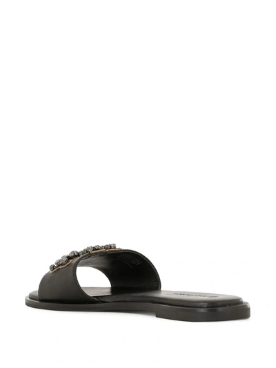 Shop Tory Burch Ines Embellished Sandals In Black