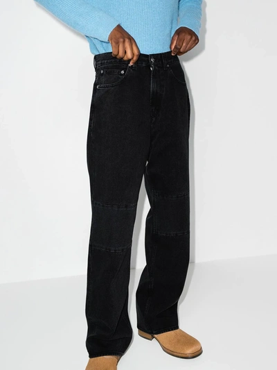 Shop Our Legacy Extender Straight-leg Jeans In Schwarz