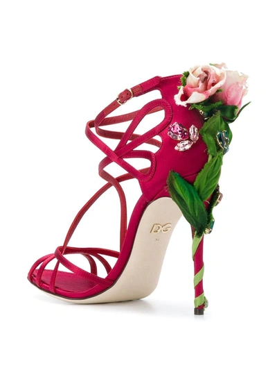 Keira玫瑰镶嵌凉鞋
