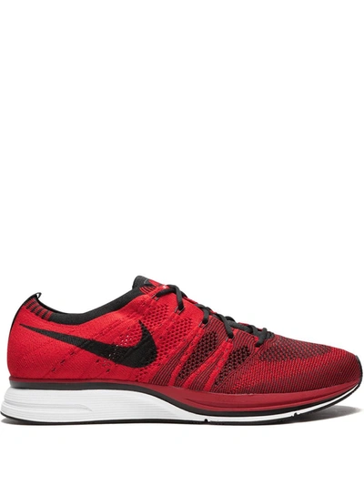 Shop Nike Flyknit Trainer Sneakers In Red