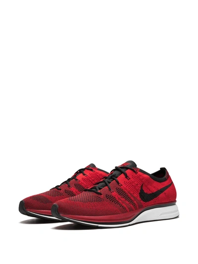 Shop Nike Flyknit Trainer Sneakers In Red
