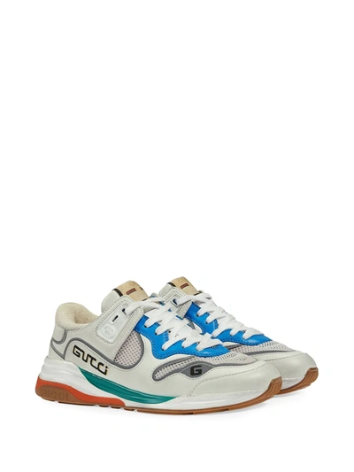 Shop Gucci Ultrapace Low-top Sneakers In White