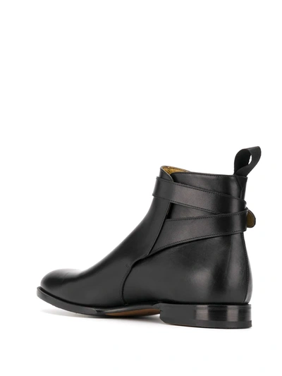 Shop Scarosso Taylor Buckled Ankle Boots In Black