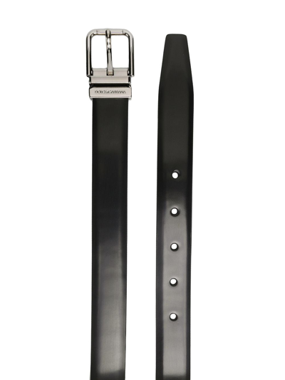 Shop Dolce & Gabbana Buckled Leather Belt In Black