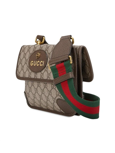 Shop Gucci Small Neo Vintage Messenger Bag In Neutrals