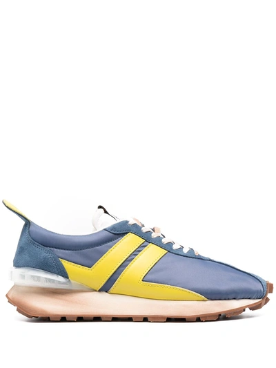 Shop Lanvin Bumper Low-top Sneakers In Blue