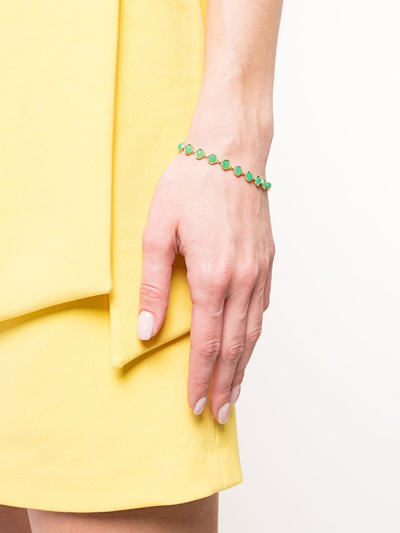 Shop Irene Neuwirth 18kt Yellow Gold Chrysoprase Bracelet