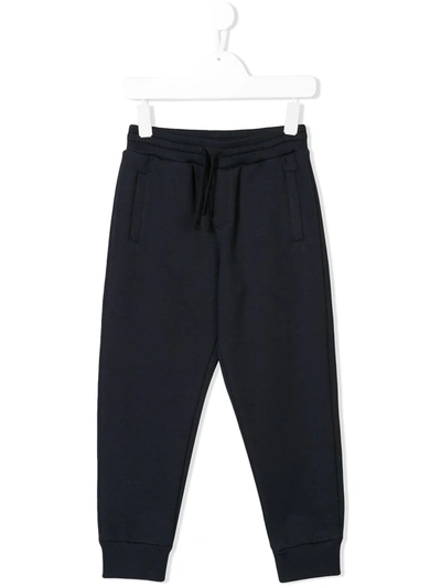 Shop Dolce & Gabbana Logo-tag Track Pants In Blue