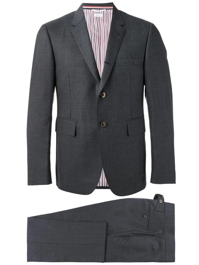 Shop Thom Browne Super 120s Twill Two-piece Suit In Grey
