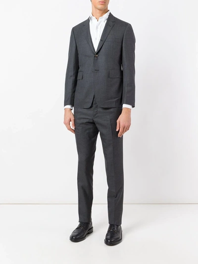 Shop Thom Browne Super 120s Twill Two-piece Suit In Grey