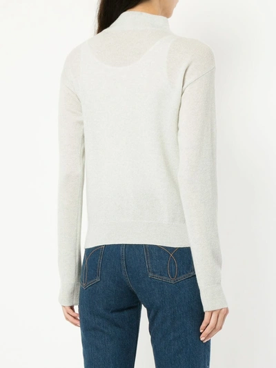 Shop Onefifteen Embroidered Knit Sweater In White