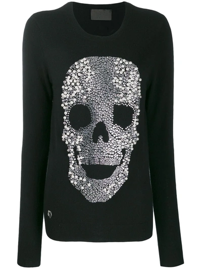 Shop Philipp Plein Skull Sweater In Black