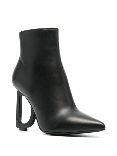 Shop Dolce & Gabbana D-heel Ankle Boots In Black