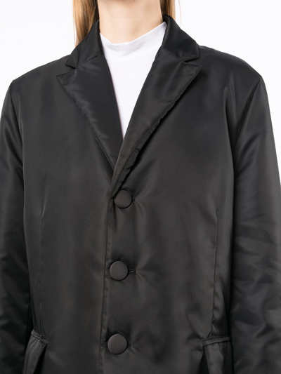 Wandering Blazer Puffer Jacket In Schwarz