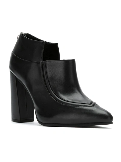 Shop Studio Chofakian Leather Boots In Black