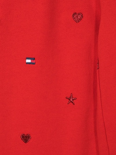 Tommy Hilfiger Junior Wide Leg Cropped Trousers In Red