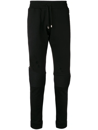 Shop Philipp Plein Studded Track Pants In Black