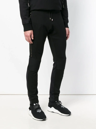 Shop Philipp Plein Studded Track Pants In Black