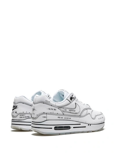 Nike Air Max 1 "sketch Schematic" Sneakers In White