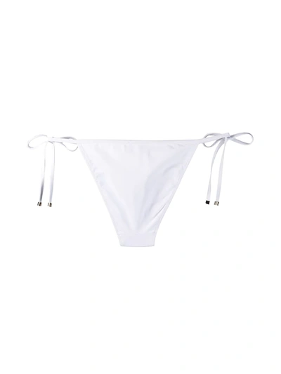 Shop Dolce & Gabbana Logo-tag Bikini Bottoms In White