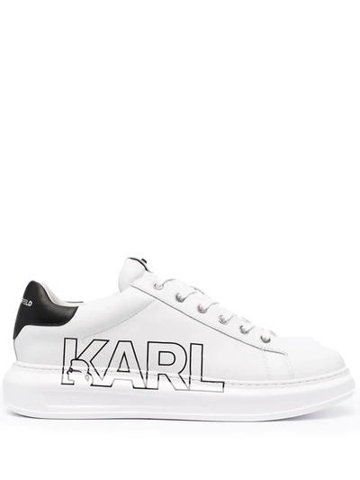 Karl Lagerfeld Kapri Logo-print Low-top Trainers In White | ModeSens