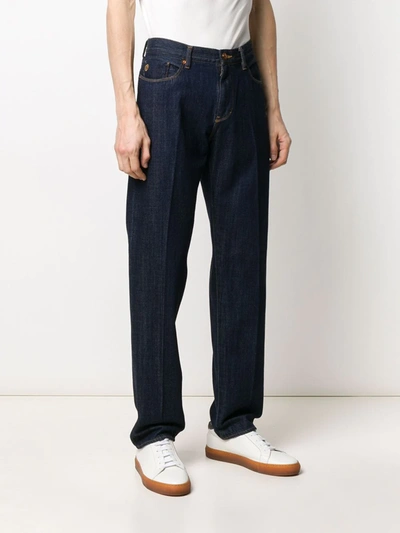 Shop Giorgio Armani Slim Fit Jeans In Blue