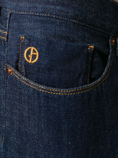 Shop Giorgio Armani Slim Fit Jeans In Blue