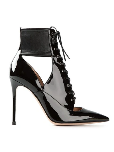 Shop Gianvito Rossi 'kate' Lace Up Boots