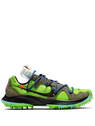 NIKE X OFF-WHITE ZOOM TERRA KIGER 5运动鞋 - 绿色