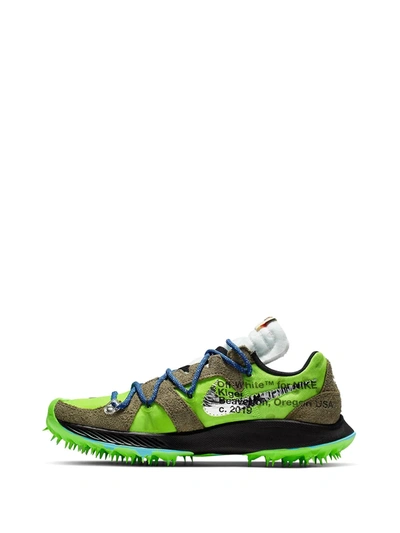 NIKE X OFF-WHITE ZOOM TERRA KIGER 5运动鞋 - 绿色