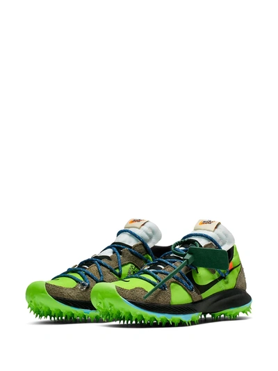 NIKE X OFF-WHITE ZOOM TERRA KIGER 5运动鞋 - 绿色