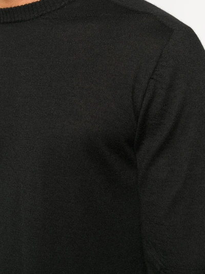 Shop Rick Owens Crew-neck Cashmere Jumper In Black