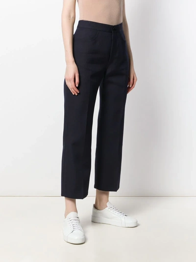 Shop Jil Sander Lenhard Trousers In Blue