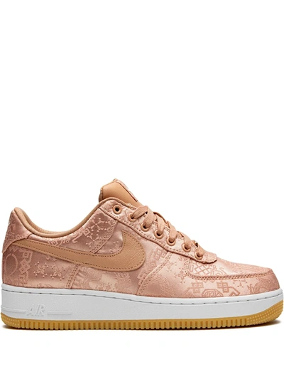 Shop Nike X Clot Air Force 1 Prm "rose Gold Silk" Sneakers In Pink