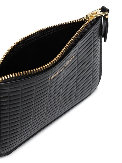 Comme Des Garçons Black Brick Leather Wallet In Black