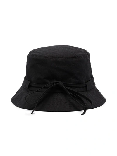 Shop Jacquemus Le Bob Gadjo Bucket Hat In Schwarz