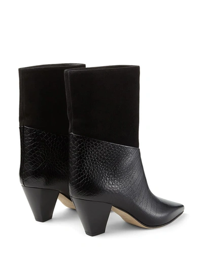 Shop Jimmy Choo Bear High-ankle 65mm Boots In Black