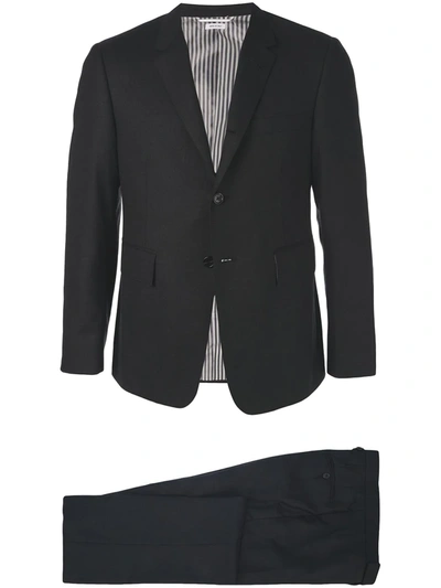 Thom Browne Super 120s Twill Two-piece Suit In Black