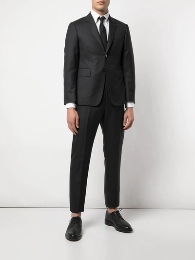 Thom Browne Super 120s Twill Two-piece Suit In Black