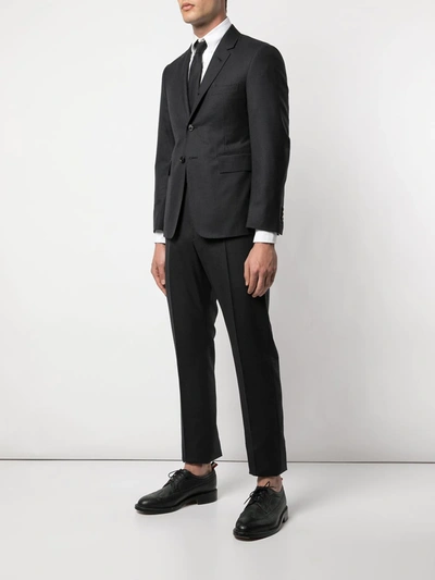 Thom Browne Super 120s Twill Two-piece Suit In Black